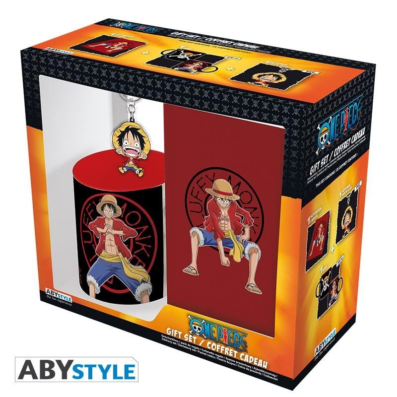 15€01 sur Coffret cadeau One Piece ensemble de 7pcs figurine Luffy avec  porte-clé chapeau de paille et cartes LOMO - Figurine de collection - Achat  & prix