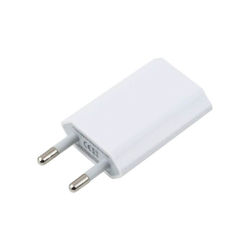 Chargeur pour IPhone 8, 6, 6S, 7, 7 Plus, 10, XR, XS, SE, IPod Touch 5G,  Max Adaptateur Telephone Connecteur avec 2M Câble USB Prise 5V1A (Blanc)